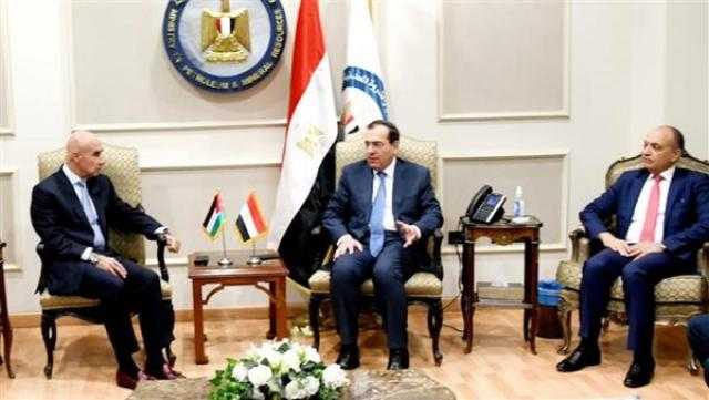 وزير البترول: الاستعانة بالخبرات المصرية في مشروعات توصيل الغاز الطبيعى بالأردن