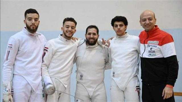 منتخب مصر يتأهل للدور ربع النهائي بكأس العالم لسلاح سيف المبارزة كبار