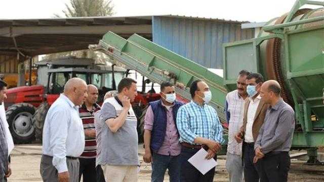 نائب محافظ المنيا يتفقد مصنع تدوير المخلفات البلدية بالعدوة