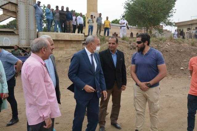 محافظ القليوبية يشهد ازاله 3 مباني متعارضه مع مشروع انشاء كوبري القناطر الخيريه المعدني الجديد علي النيل