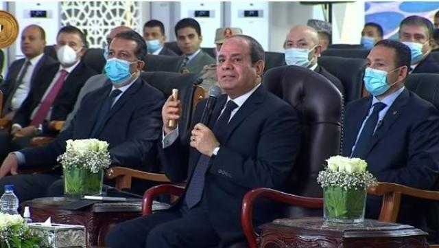 الرئيس السيسي: الفدان من الصوب الزراعية يكلف مليون جنيه