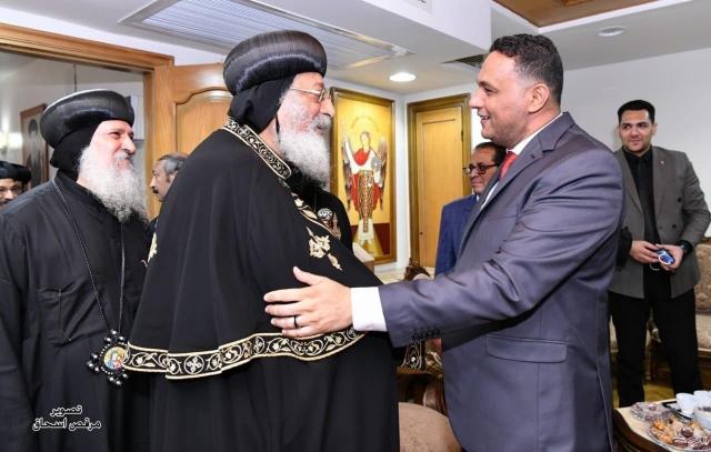 البابا تواضروس يستقبل قيادات محافظة الدقهلية