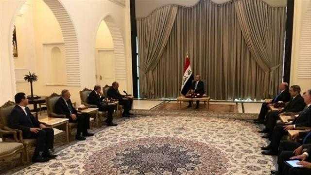 الرئيس العراقى يستقبل وزيرى خارجية مصر والأردن خلال زيارتهما لبغداد