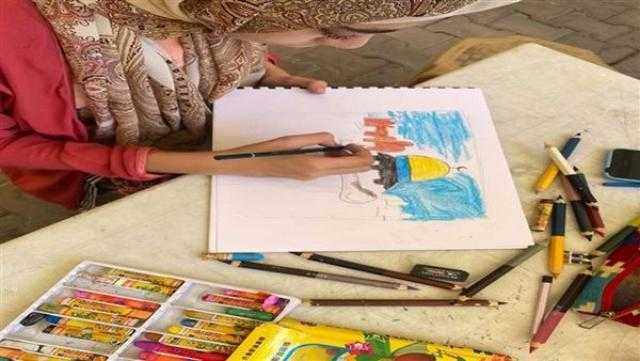 تفاصيل رسم 300 طفل حول العالم لوحات إبداعية ترصد جمال مصر
