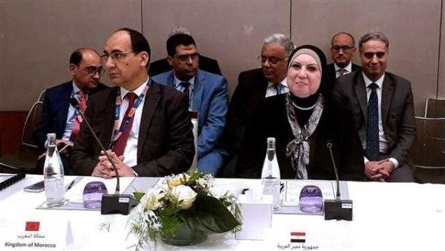 وزيرة التجارة تؤكد الموقف المصري الداعم لحصول فلسطين على صفة مراقب بمنظمة التجارة العالمية