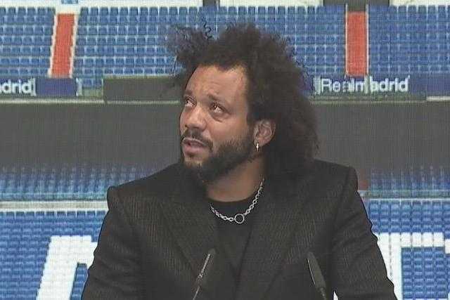 مارسيلو يبكي في مؤتمر وادع ريال مدريد