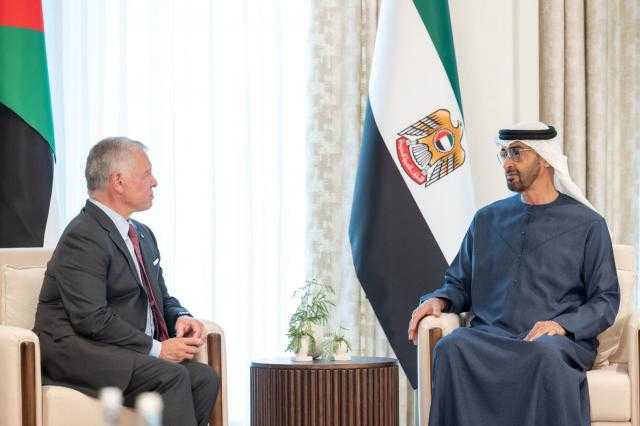 رئيس الإمارات وملك الأردن يبحثان في أبوظبي مسارات التعاون والعمل المشترك
