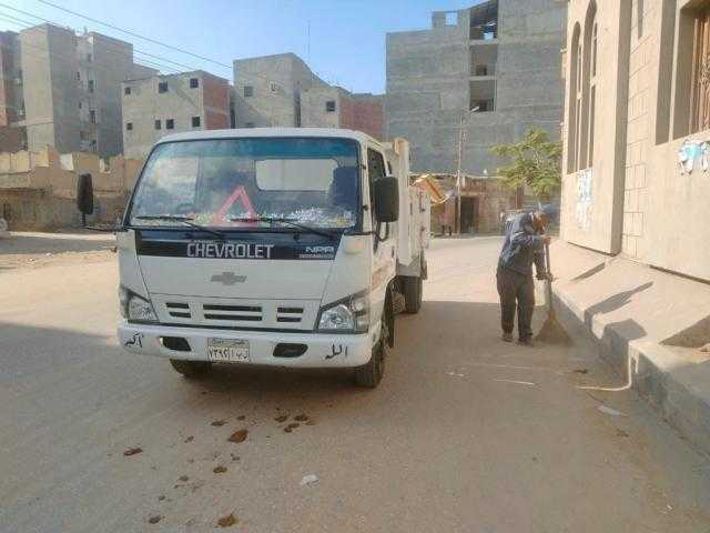 استمرار جهود أعمال النظافة والإنارة بشوارع بيلا بكفرالشيخ | صور