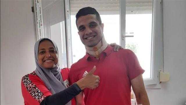 التقرير الطبي يوصي بارتداء يوسف بدوي «واقي الرقبة» 10 أيام