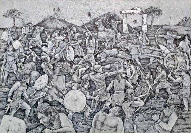 احتفالا بثورة 30 يونيو.. افتتاح معرض مصر الأسطورة الخالدة للفنان إيهاب مناع بالأوبرا.. صور