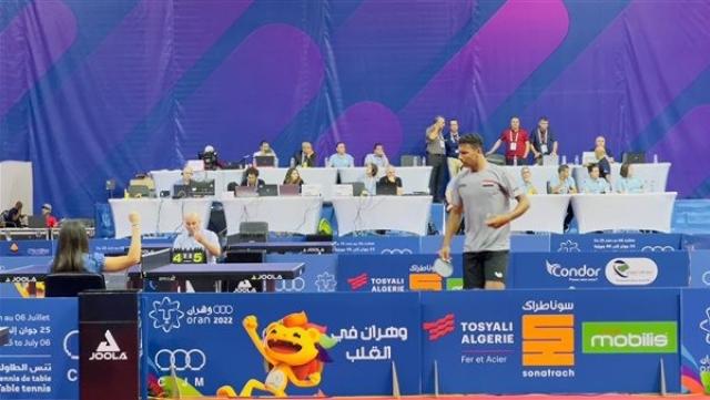 عمر عصر يتأهل لنصف نهائي تنس الطاولة بدورة ألعاب البحر المتوسط