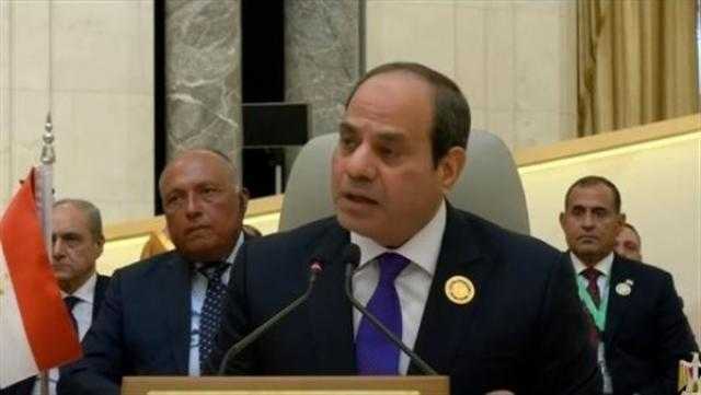 الرئيس السيسي: يجب إنشاء منطقة خالية من أسلحة الدمار الشامل في الشرق الأوسط