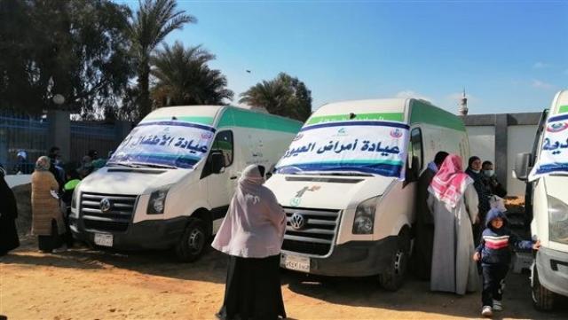 3 قوافل طبية مجانية بالوادى الجديد وأسوان والإسكندرية ضمن «حياة كريمة» اليوم