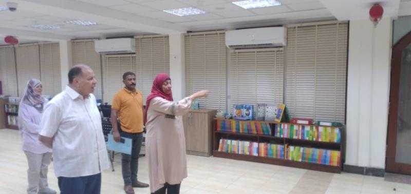 محافظ أسيوط يتفقد أعمال التطوير النهائية لفرع مكتبة مصر العامة بالمحافظة تمهيداً لإفتتاحه