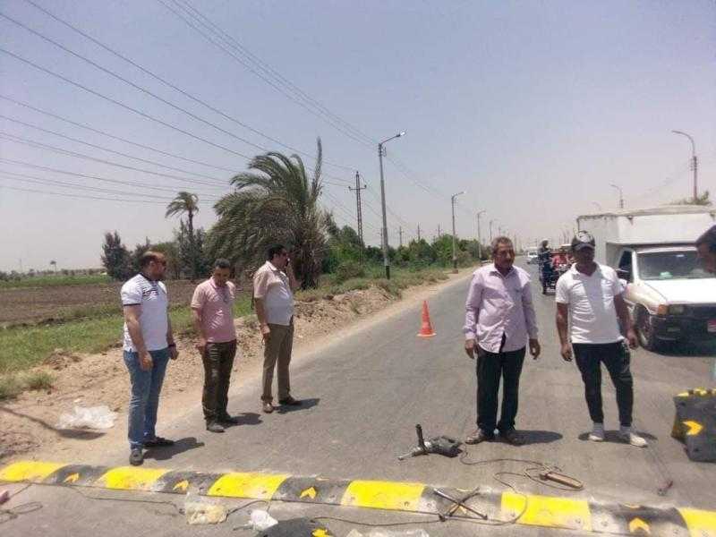 غلق طريق «دماريس» وكوبري «ترعة دياب» بالمنيا لمدة شهرين