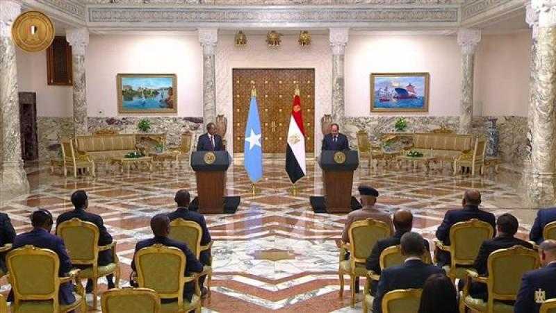 السيسي: افتتاح فرع بنك مصر فى الصومال خطوة لتعزيز التعاون التجاري والاستثماري