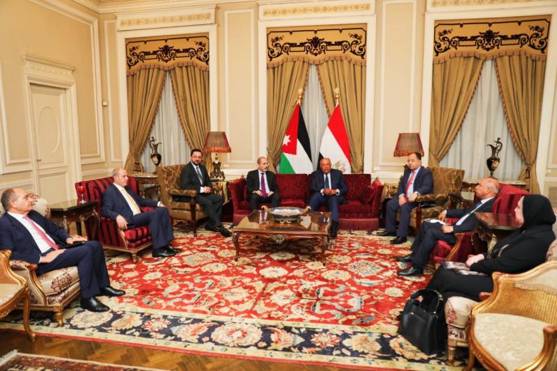 جلسة مشاورات مصرية أردنية موسعة
