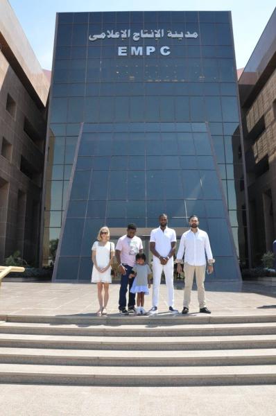 نجوم الفيلم العالمي "A Day to Die" في زيارة لمدينة الإنتاج الإعلامي