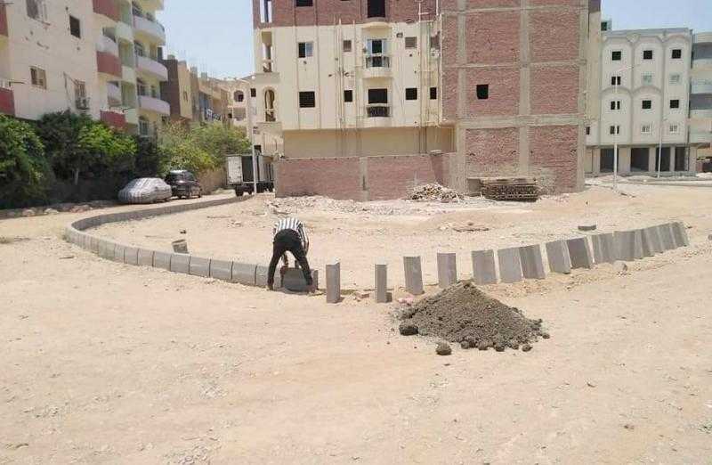 أعمال تطوير ورفع كفاءة في منطقة حفر الباطن بالغردقة | صور