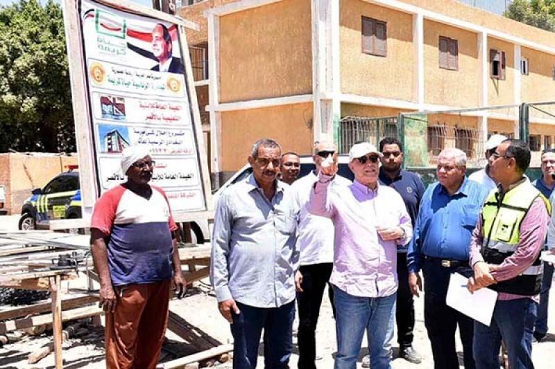 محافظ الأقصر يتفقد ‎أعمال إحلال وتجديد مدرسة البغدادي التجريبية|صور
