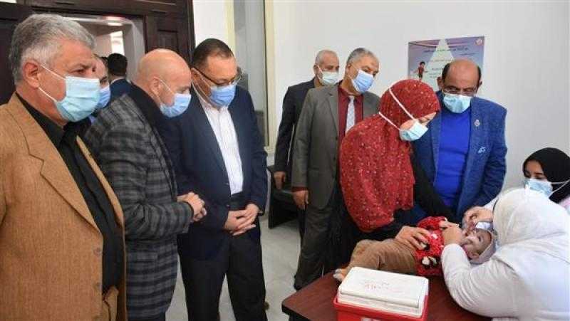 بدء انطلاق الحملة القومية للتطعيم ضد مرض شلل الأطفال بمكتب صحة ثان الزقازيق