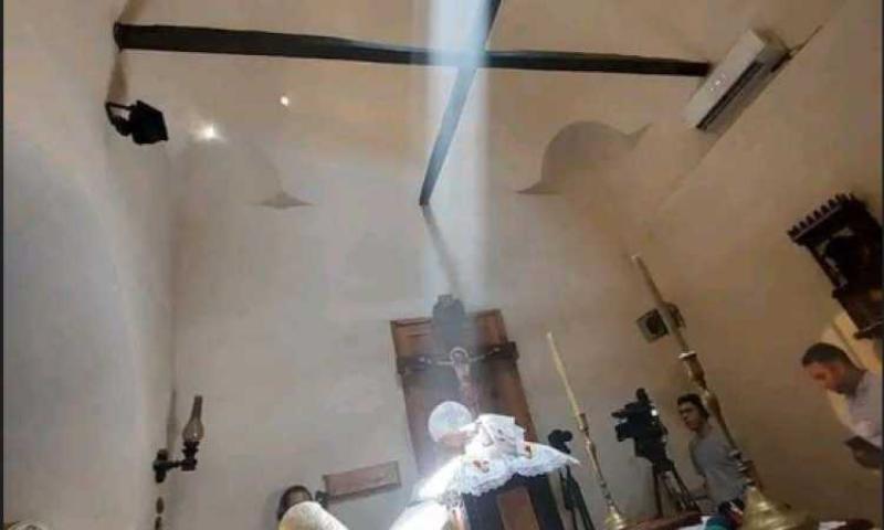تعامد الشمس فى قداس عيد العذراء