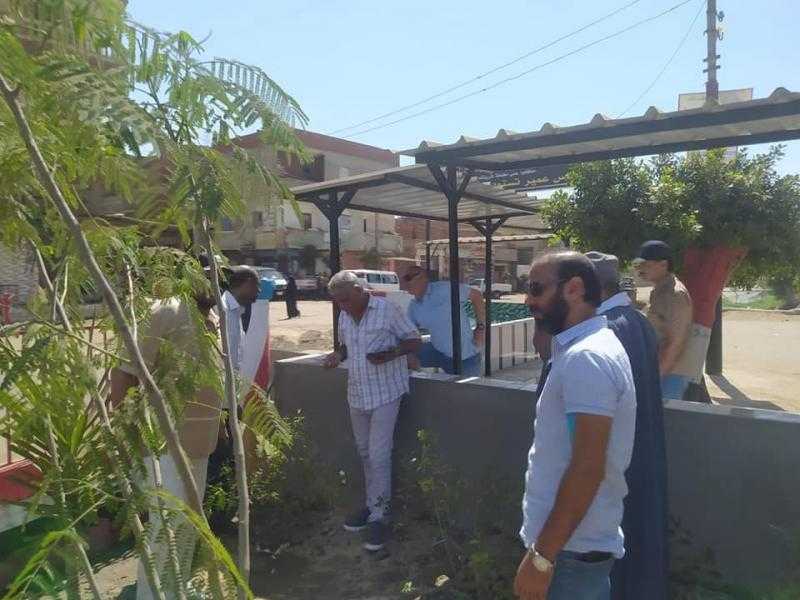 زراعة الأشجار وتجميل الميادين في عدد من المدن والقرى بمحافظة كفر الشيخ | صور