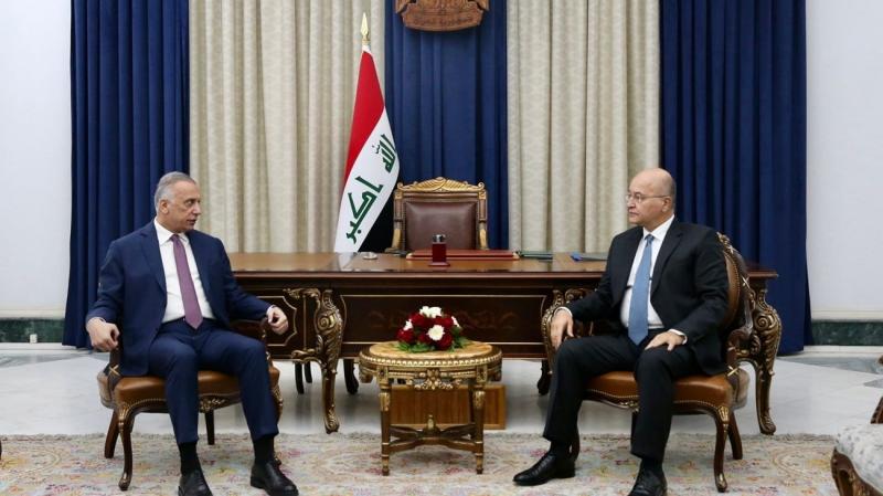 صالح والكاظمي يؤكدان أهمية الحوار للخروج من الأزمة السياسية في العراق
