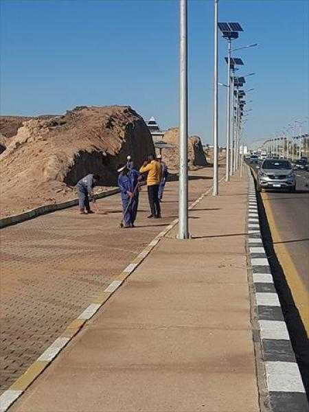 رفع كفاءة النظافة بشارع الرشاح وترعة الخشاب بحي المعصرة