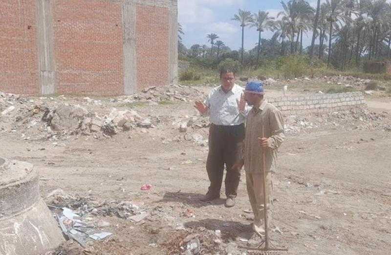 رئيس مركز بلطيم يتابع أعمال النظافة ورفع كفاءة الشوارع والميادين