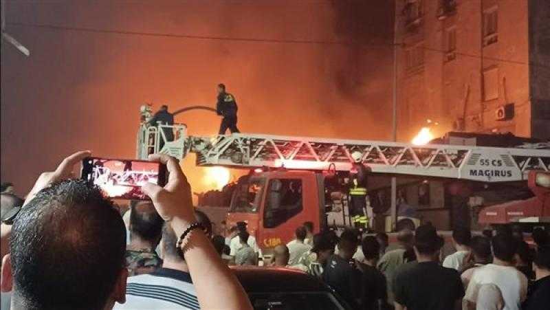 انتقال فريق من نيابة شرق الإسكندرية لمعاينة موقع احتراق ملهى ليلي