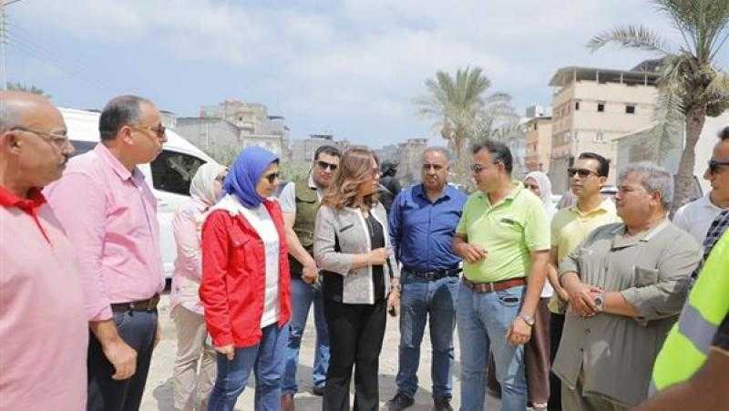 محافظ دمياط تتابع أعمال تغطية ترعة عزبة البرج ضمن مبادرة حياة كريمة