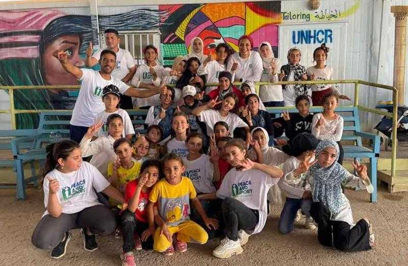عضو تنسيقية الأحزاب تزور مخيم الزعتري للاجئين.. وتشارك 140 طفلًا سوريًا في الأنشطة الرياضية | صور