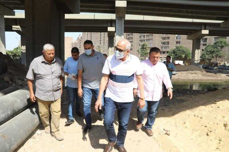 محافظ الجيزة يتفقد أعمال تطوير وتأهيل ترعة المريوطية في فيصل |صور