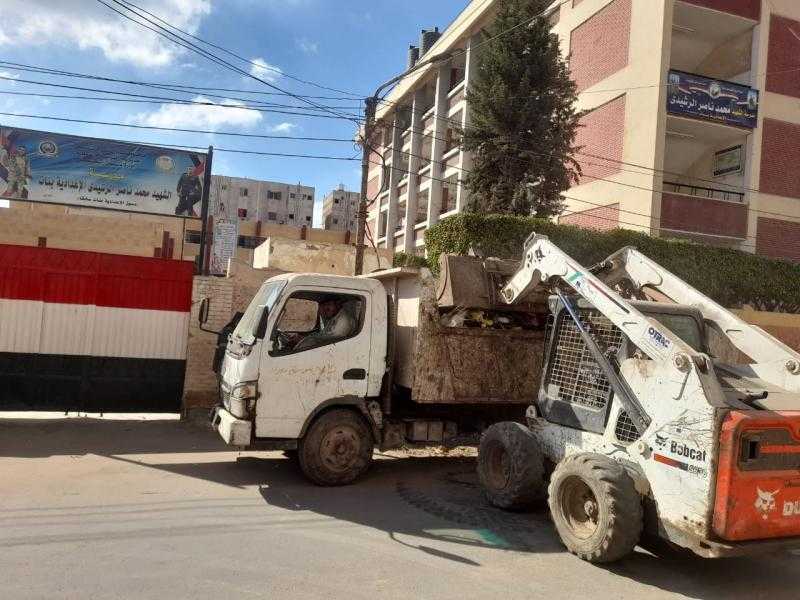 رفع 192 طن قمامة بمراكز ومدن محافظة كفر الشيخ.. صور