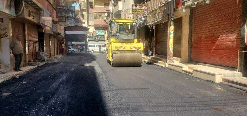 محافظ أسيوط : رصف شارع خورشيد المتفرع من ثابت
