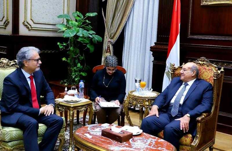 رئيس مجلس الشيوخ يلتقي سفير صربيا بالقاهرة | صور