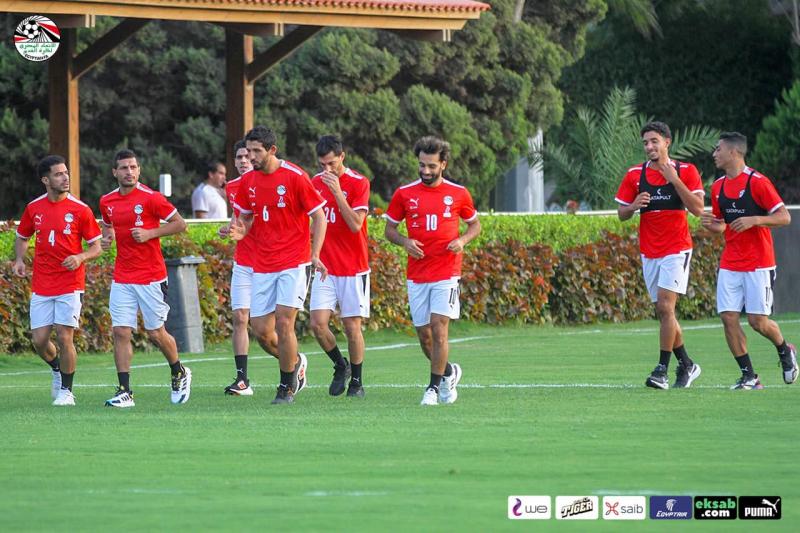 منتخب مصر خلال التدريبات 