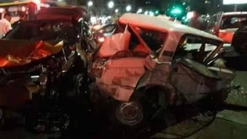 مصرع شخصين وإصابة 13 آخرين فى حادث تصادم بسوهاج