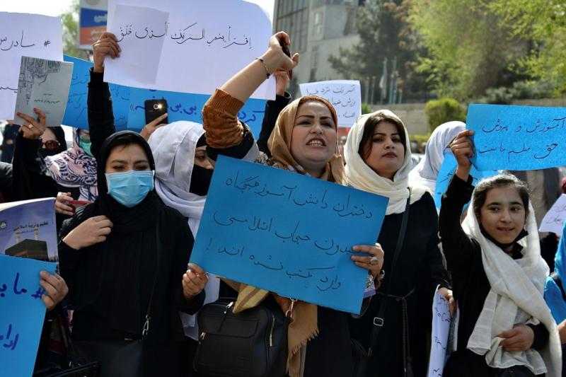 طالبان تستخدم العنف لتفريق مظاهرة نسائية في العاصمة الأفغانية