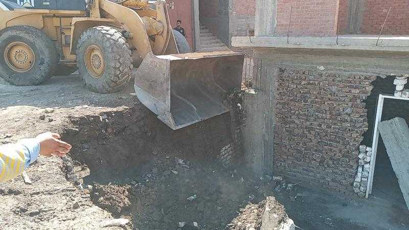 إزالة 40 حالة تعد بمساحة 63 فدانا زراعيا و7294 متر مباني بالشرقية