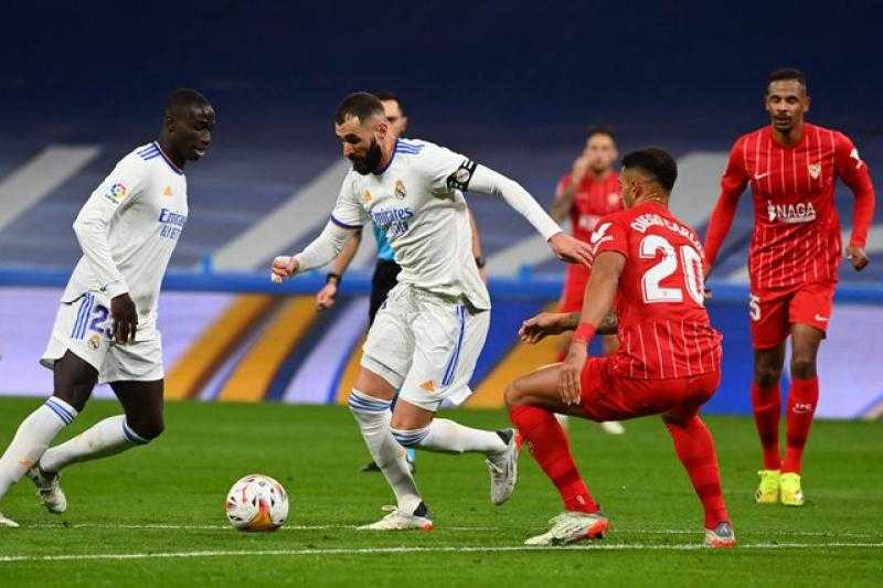 موعد مباراة ريال مدريد وإشبيلية في الدوري الإسباني والقنوات الناقلة