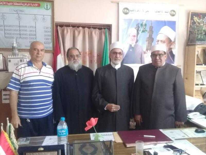 ”خريجي الأزهر” تستقبل وفدًا من أعضاء صانعي السلام بديوان عام منطقة المنيا