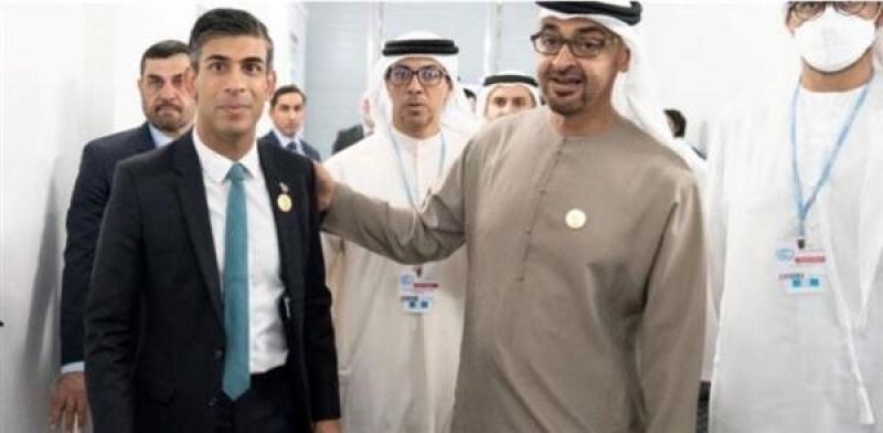 سوناك يبحث الأمن الإقليمي مع الشيخ محمد بن زايد في شرم الشيخ