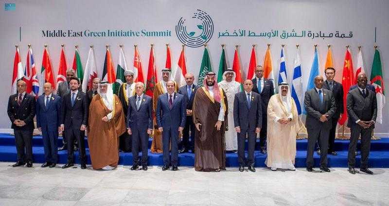 برئاسة مشتركة بين السيسي وولي العهد السعودي.. انطلاق قمة ”مبادرة الشرق الأوسط الأخضر”