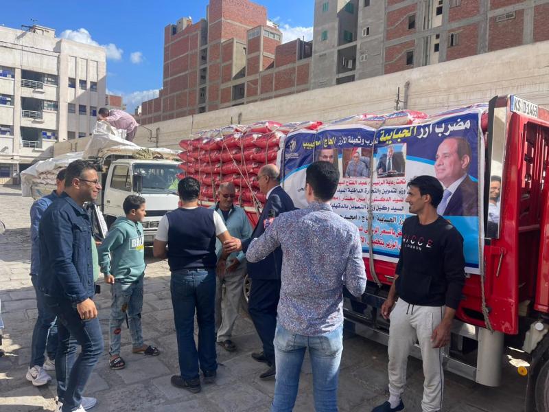 توزيع الأرز بـ12 جنيها للكيلو