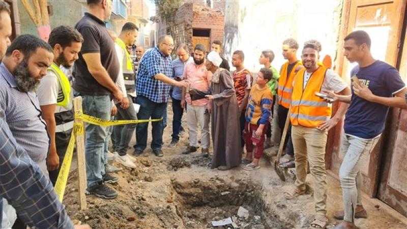 «مياه سوهاج» تواصل مشروع الوصلات المنزلية لقرى «حياة كريمة»