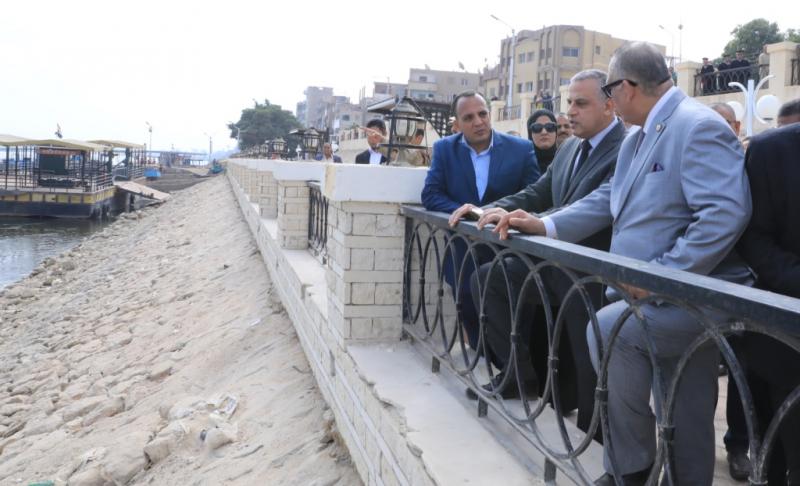 محافظ سوهاج يفتتح ممشى كورنيش النيل بمدينة المراغة