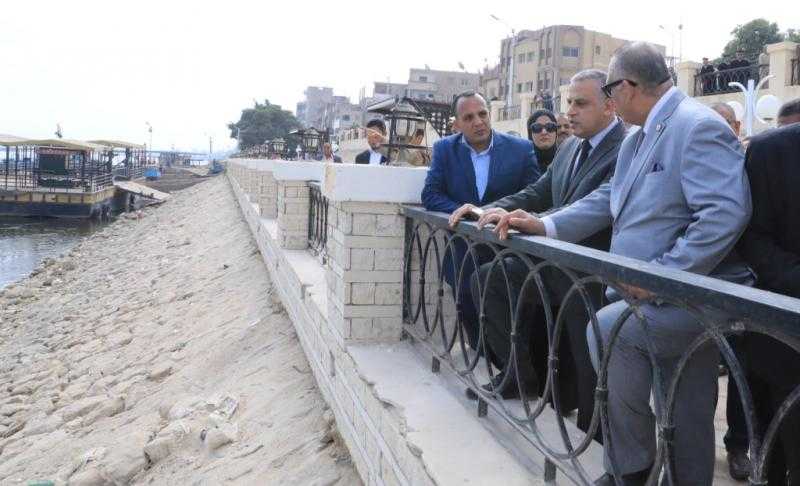 محافظ سوهاج يفتتح ممشى كورنيش النيل بمدينة المراغة بطول 600 متر