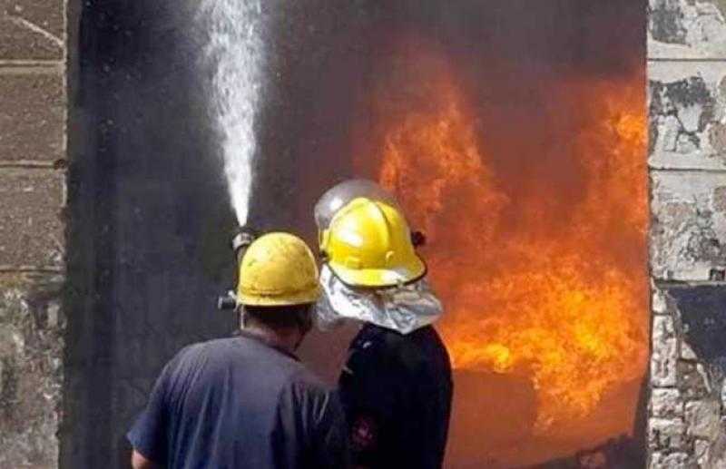 انتداب المعمل الجنائي لمعاينة حريق داخل مطعم بمدينة نصر